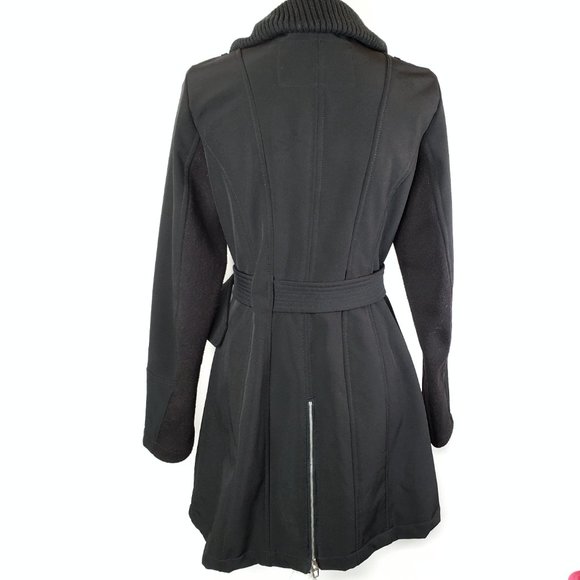 Miss Sixty 90s Vintage Black Coat w/Belt, M - Picture 4 of 13